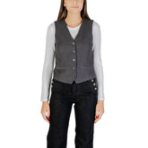 Gray Polyester Waistcoat