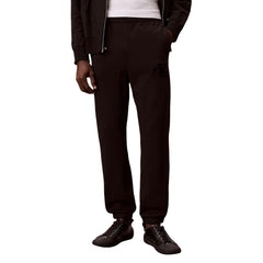 بنطال رياضي أسود من القطن (بنطال تمرين)