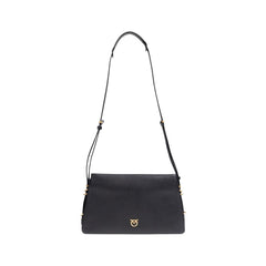 Black Artificial Leather Handbag