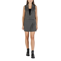 Gray Recycled Polyester Waistcoat