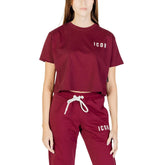 تي شيرت قطني بوردو