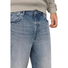 Blue Recycled Cotton Relaxed Fit Jeans