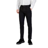 Black Cotton Skinny Pants