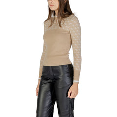 Beige Polyester Sweatshirt