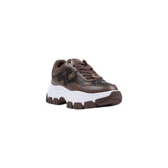 Brown Polyethylene Chunky Sneakers