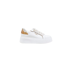 White Polyethylene Platform Sneakers