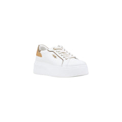 White Polyethylene Platform Sneakers