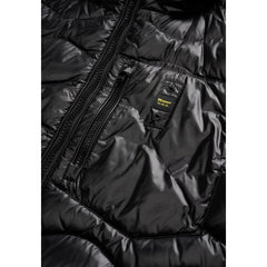 Black Polyamide Full-Length Jacket