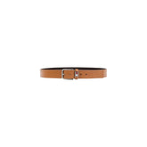 Beige Leather Regular Belt