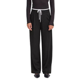 Black Polyester Pants