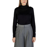 Black Viscose Turtleneck