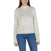 Beige Viscose Turtleneck