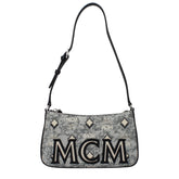 Gray Fabric Crossbody Bag