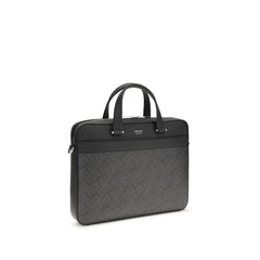 Gray Calf Leather Bos Taurus Briefcase