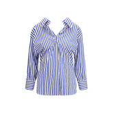 Blue Cotton Pattern Shirt