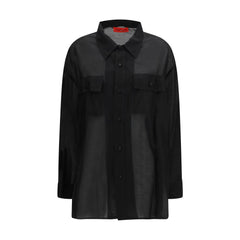 Black Lycra Dress Shirt