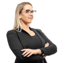 نظارات بلاستيكية بنية اللون (إطارات)