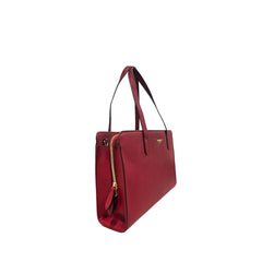 Red PU Women Shoulder Bag