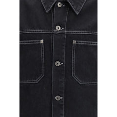 جاكيت قطن أسود من الدنيم