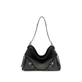 Black Calf Leather Bos Taurus Shoulder Bag