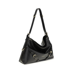 Black Calf Leather Bos Taurus Shoulder Bag