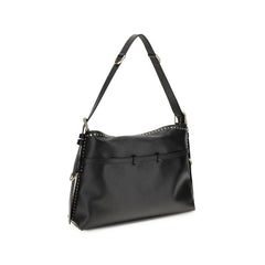 Black Calf Leather Bos Taurus Shoulder Bag