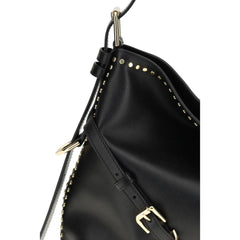Black Calf Leather Bos Taurus Shoulder Bag