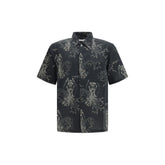Gray Cotton Pattern Shirt