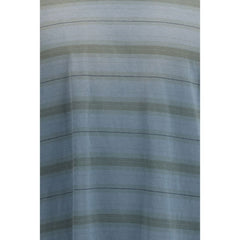 قميص قطني أزرق بنقشة