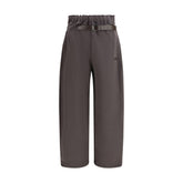 Brown Cotton Athletic Pants