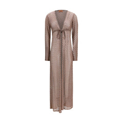 Brown Viscose Casual Dress