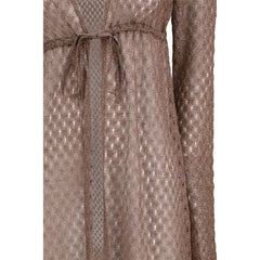 Brown Viscose Casual Dress