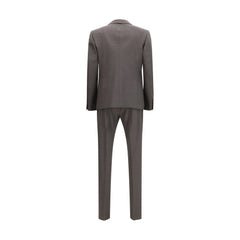 Gray Fleece Wool Two-Piece Suit