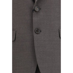 Gray Fleece Wool Two-Piece Suit