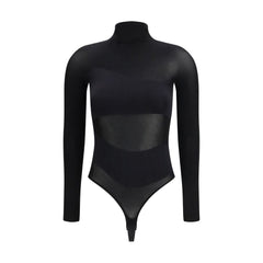 Black Polyamide Bodysuit