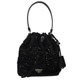 Black Fabric Handbag