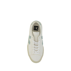 White Calf Leather Bos Taurus Low Top Sneakers