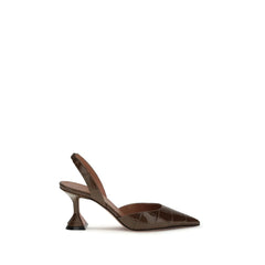 Brown Calf Leather Bos Taurus Platform Pumps