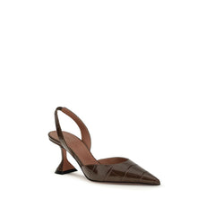 Brown Calf Leather Bos Taurus Platform Pumps