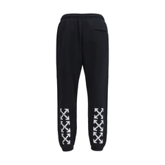 بنطال رياضي أسود من القطن (بنطال تمرين)