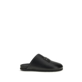 Black Calf Leather Bos Taurus Mules