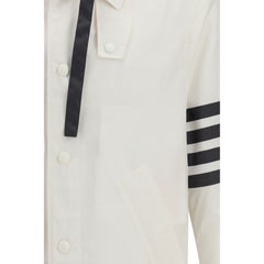 White Polyamide Sweatshirt