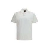 قميص بولو قطن أبيض