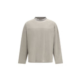 Gray Cotton Long Sleeve T-Shirt