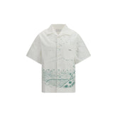 White Cotton Pattern Shirt