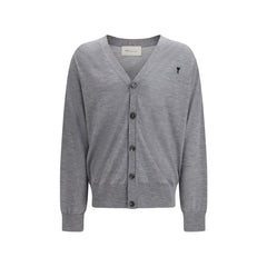 Gray Merino Wool Cardigan