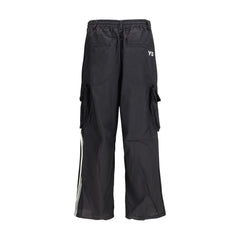 Black Polyamide Cargo Pants