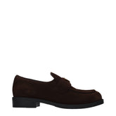 Brown Leather Slip-On Loafers