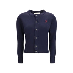 Blue Merino Wool Cardigan