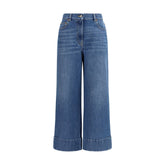 Blue Cotton Jeans Denim